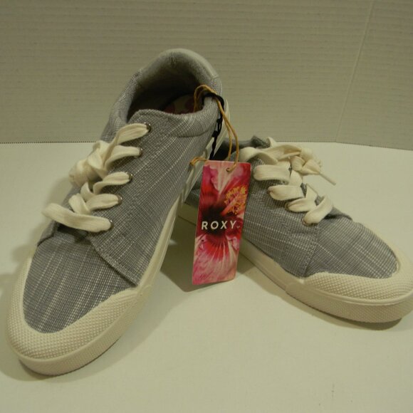 Roxy Grey Lace Up Sneakers - Picture 4 of 6